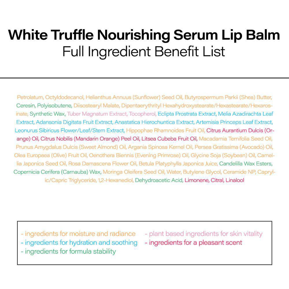 D'Alba White Truffle Nourishing Serum Lip Balm 黛尔珀白松露滋养精华润唇膏 3.6g
