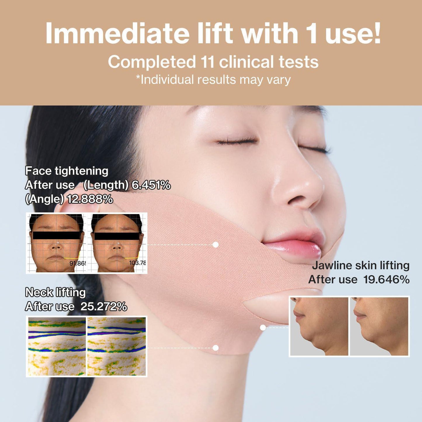 Id PLACOSMETICS Id Face Fit Minus Band V3 Set 韩国Id PLACOSMETICS水凝胶下颌线紧致提拉绷带面膜