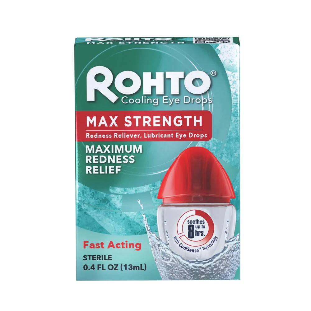 Rohto Mentholatum Max Strength Redness Relief Eye Drops 乐敦曼秀雷敦强效抗红眼药水 13mL