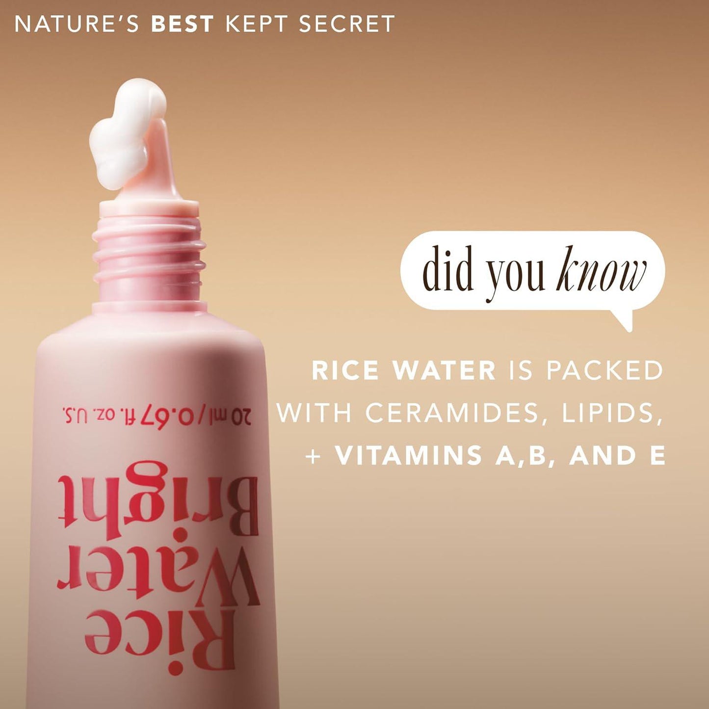 THE FACE SHOP Vegan Eye Cream Rice Water Bright 菲诗小铺米水亮白眼霜 20mL