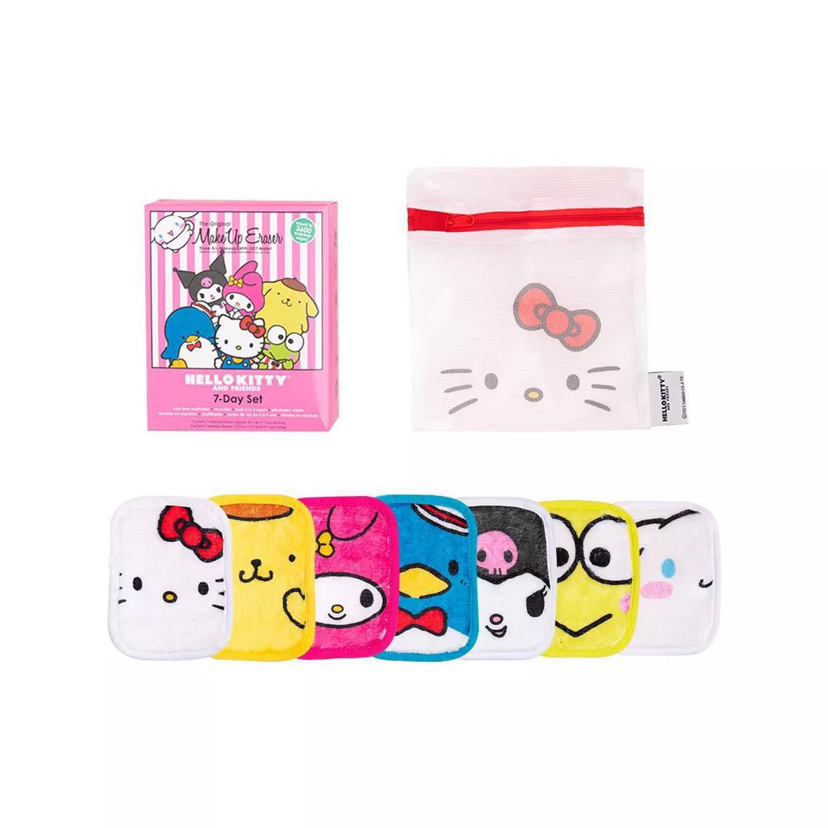 MakeUp Eraser Sanrio & Friends 7-Day Gift Set 玫卡瑞丝凯蒂猫和它的朋友7天套装洁面魔法卸妆巾 7件