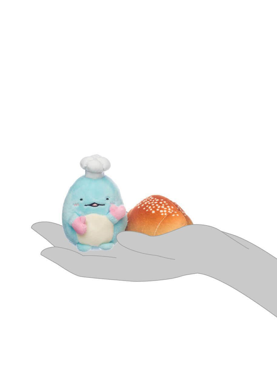 San-X Sumikko Gurashi Original Tokage with a Bread Plush 角落生物藤影与面包毛绒玩具