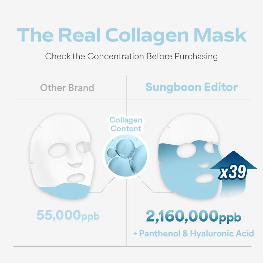 Sungboon Editor Deep Collagen Hyalu-B5 Hydrating Mask 韩国Sungboon Editor深层胶原蛋白玻尿酸补水面膜 4ea