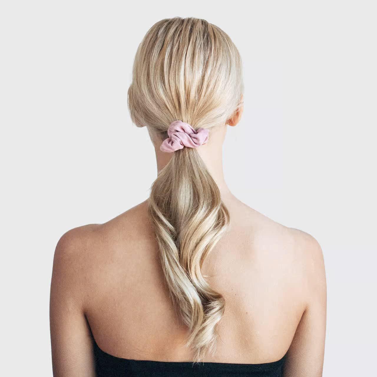 Kitsch Assored Textured Scrunchies 5pc Set 女士各式纹理发圈5件装