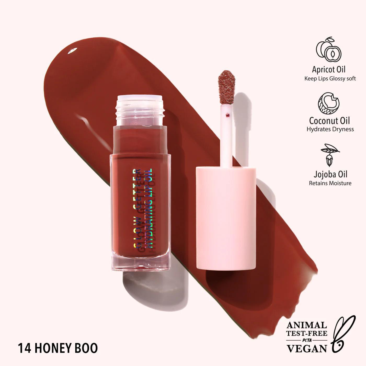 MOIRA Cosmetics Glow Getter Hydrating Lip Oil 保湿润色唇油补水滋润唇蜜 4.6mL
