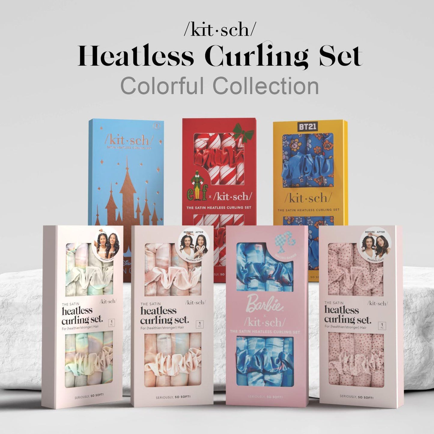 Kitsch Satin Heatless Curling Set 无热持久定型卷发棒