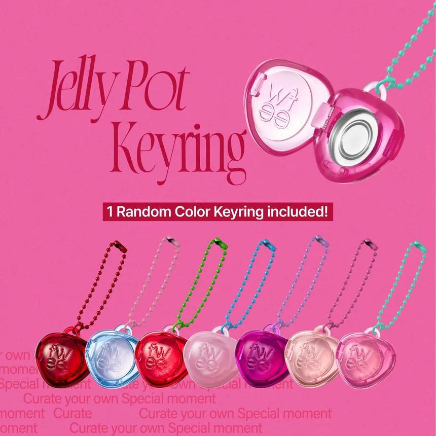 Fwee Keyring Lip & Cheek Glowy Jelly Pot 韩国Fwee唇颊两用亮泽果冻唇釉 4g