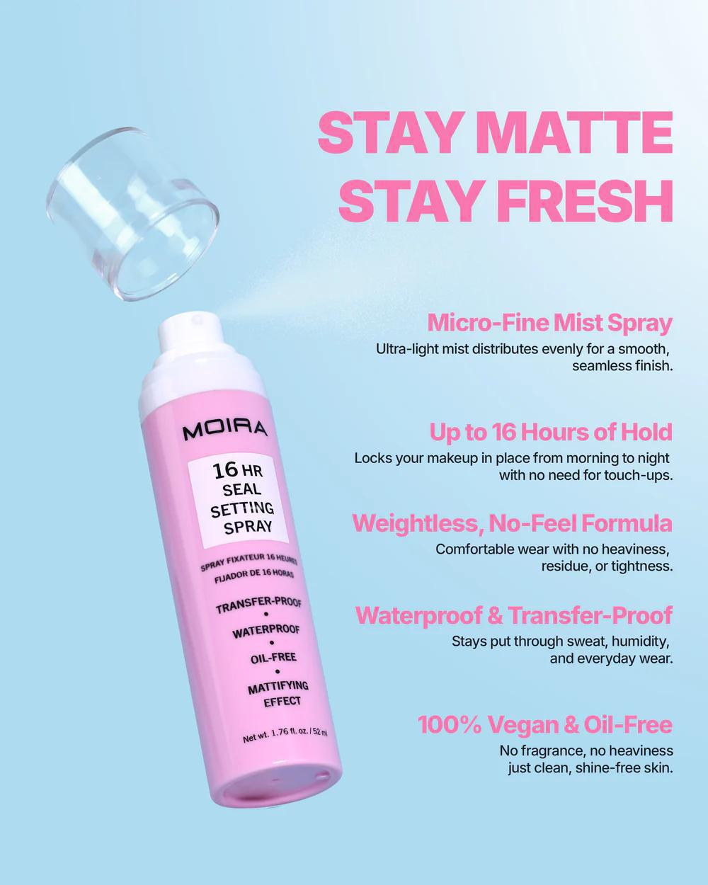MOIRA 16HR Seal Setting Spray 16小时定妆喷雾 52mL