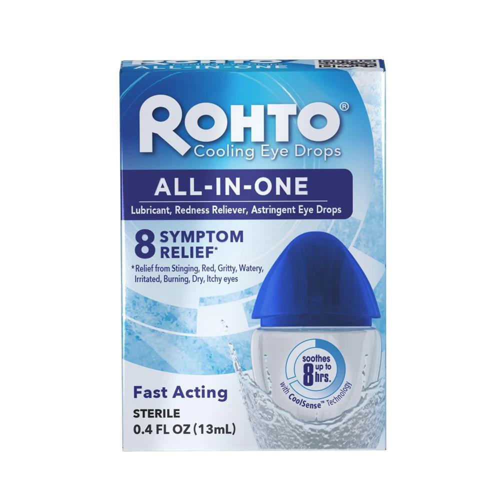 Rohto Mentholatum Cooling Eye Drops All-In-One 乐敦曼秀雷敦多效合一眼药水 13mL