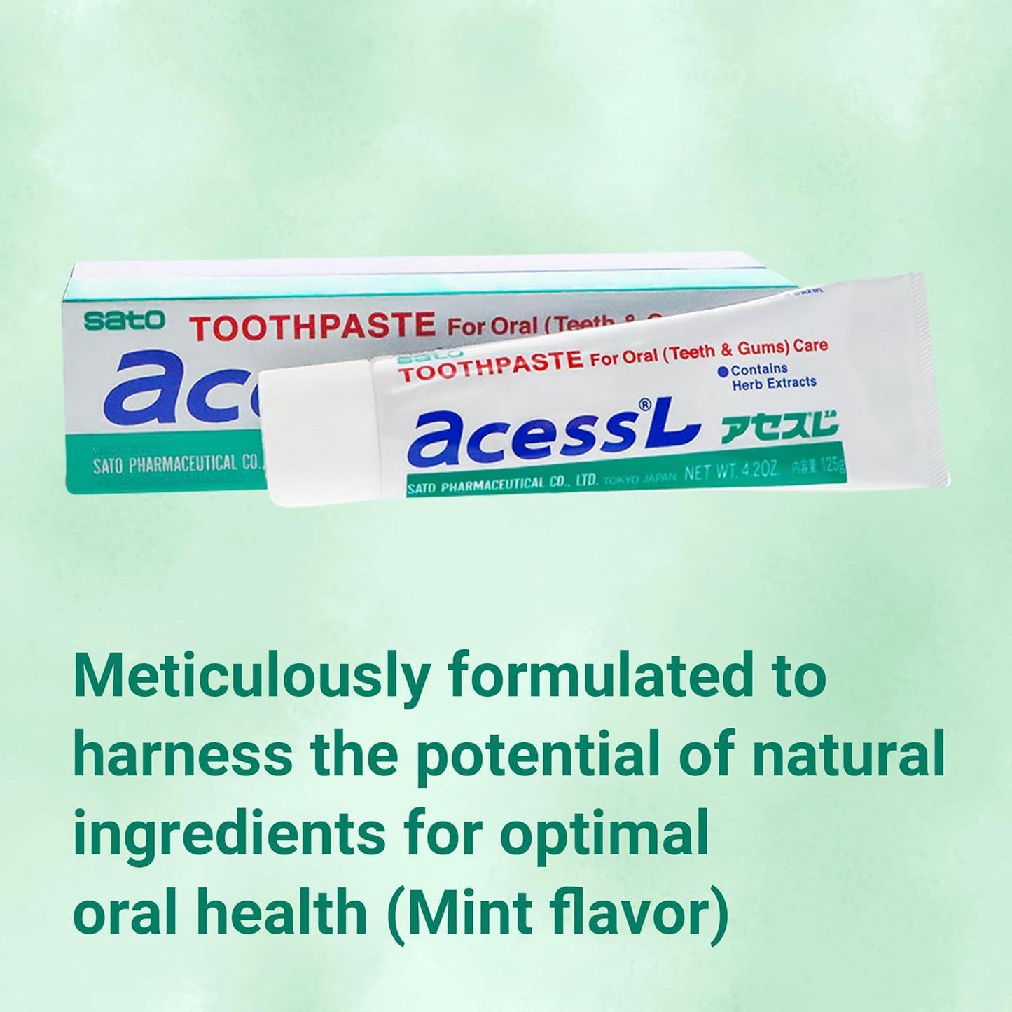 Sato Pharmaceutical Access Toothpaste 佐藤制药缓解牙龈敏感牙周炎牙膏薄荷