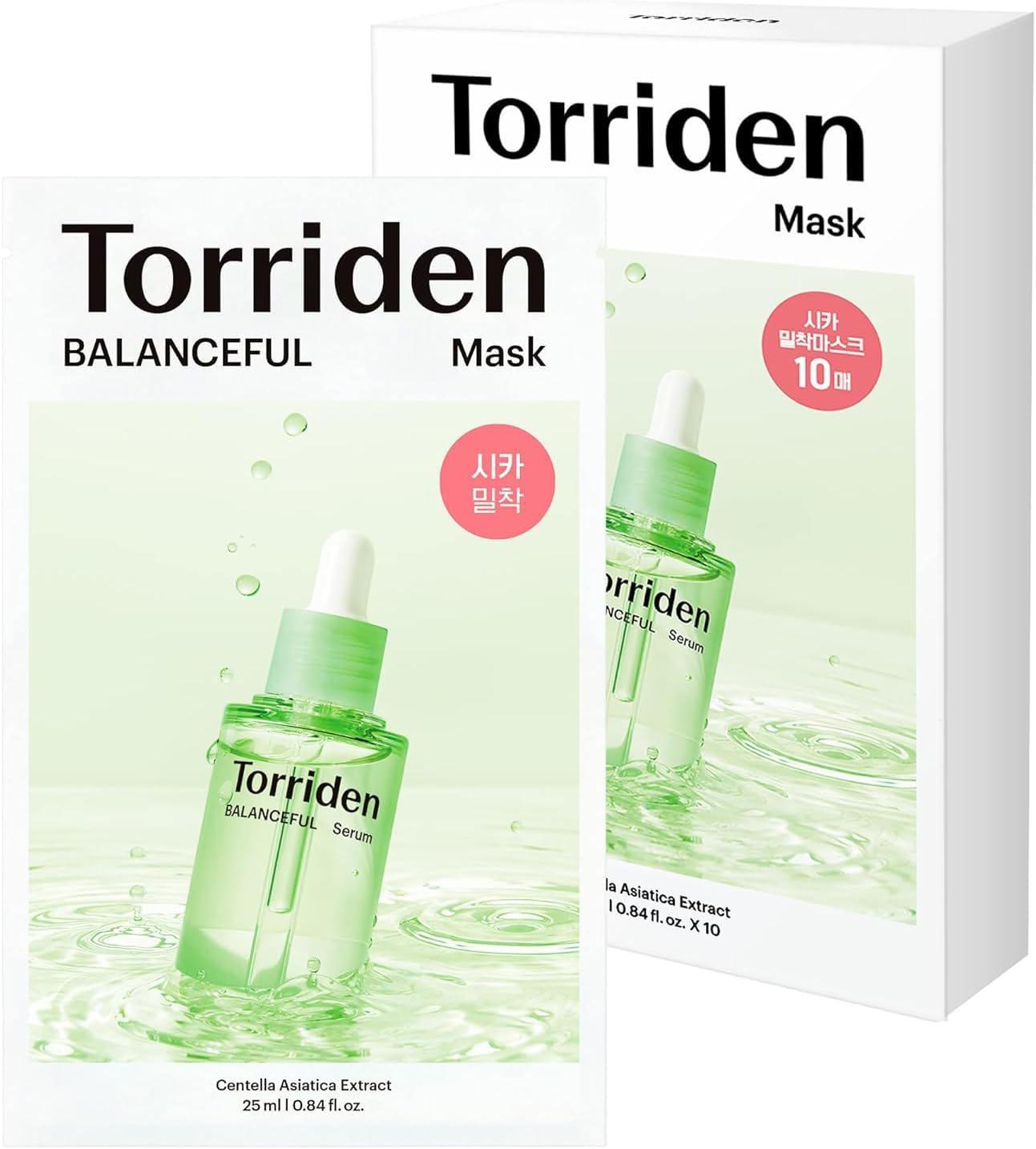 Torriden Balanceful Cica Mask Pack 积雪草保湿镇静面膜 10片