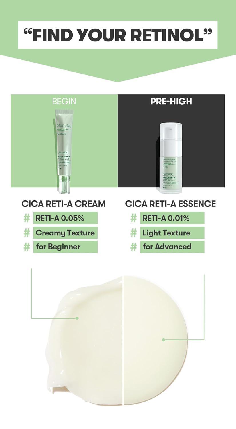 VT COSMETICS Cica Reti-A Essence 0.1 薇缔视黄醇精华液保湿维生素A 30mL
