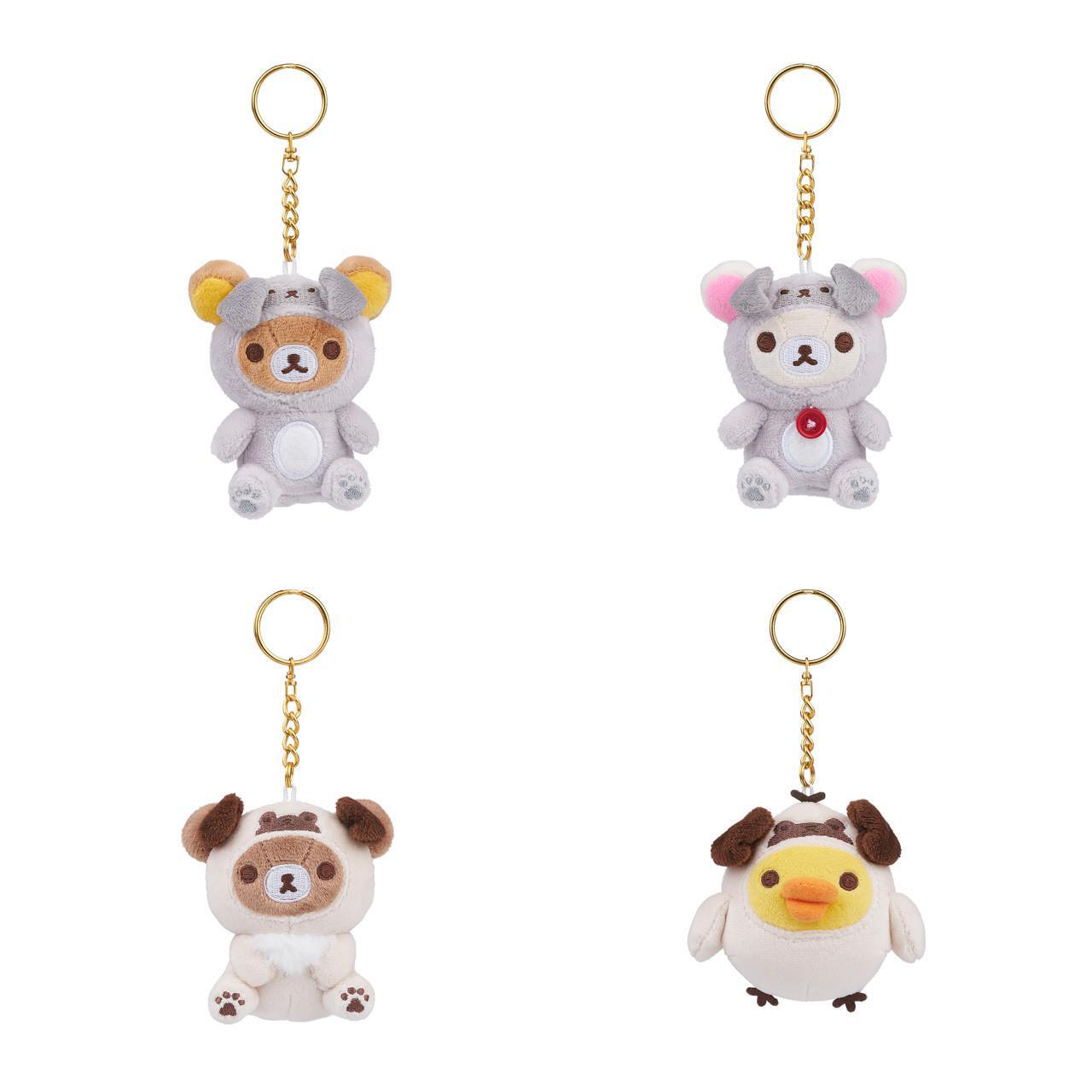 San-X Rilakkuma Original Pug Series Blind Box Keychains 轻松熊原创哈巴狗系列钥匙扣