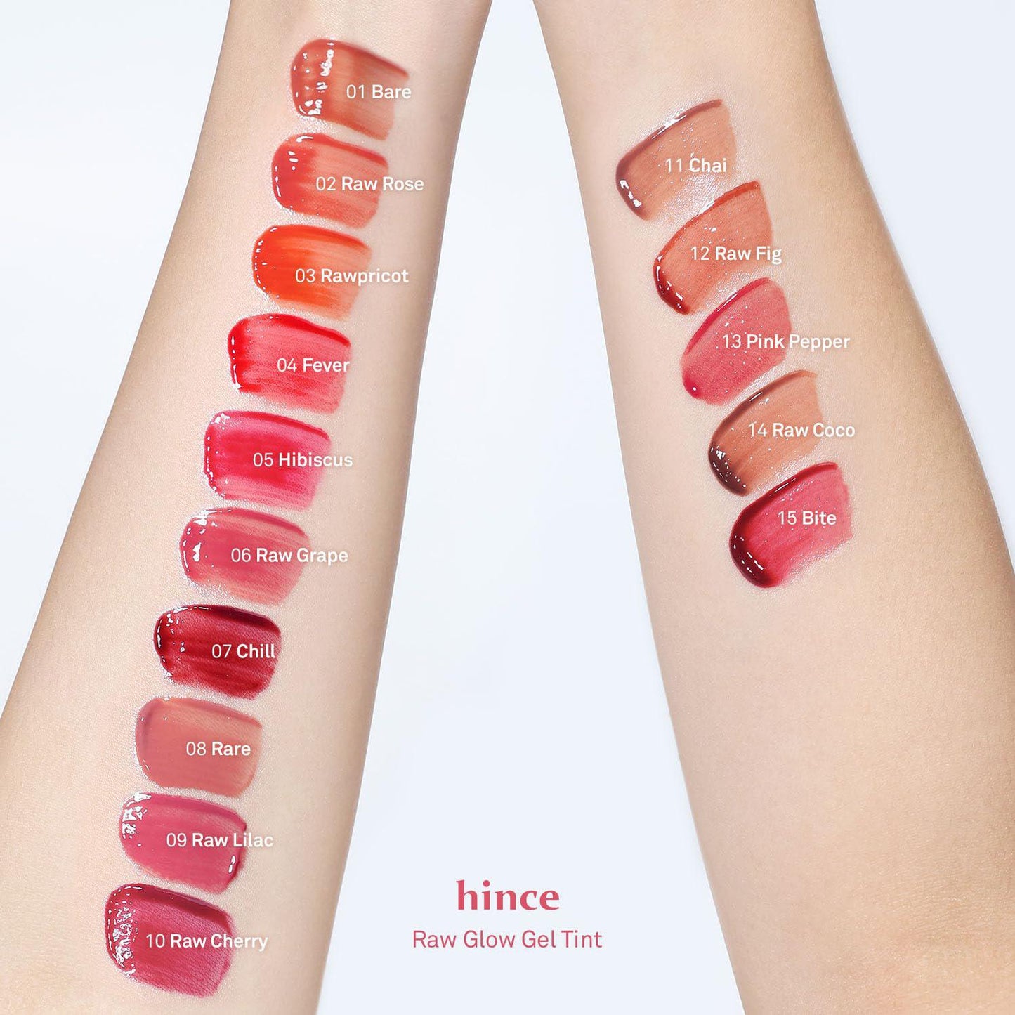 Hince Raw Glow Gel Tint 蕙思镜面水光唇釉