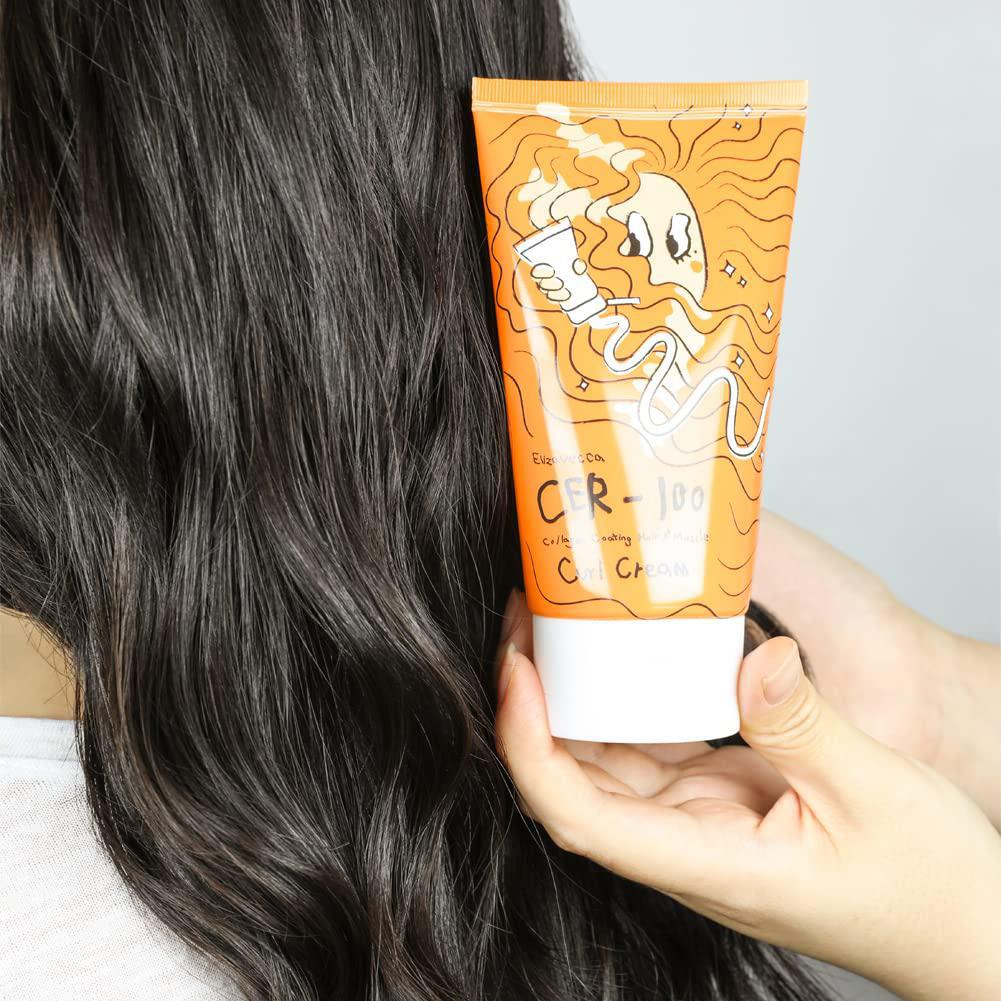 Elizavecca CER-100 Collagen Coating Hair A+ Muscle Curl Cream 伊丽莎白胶原蛋白卷发护发保湿 120ml