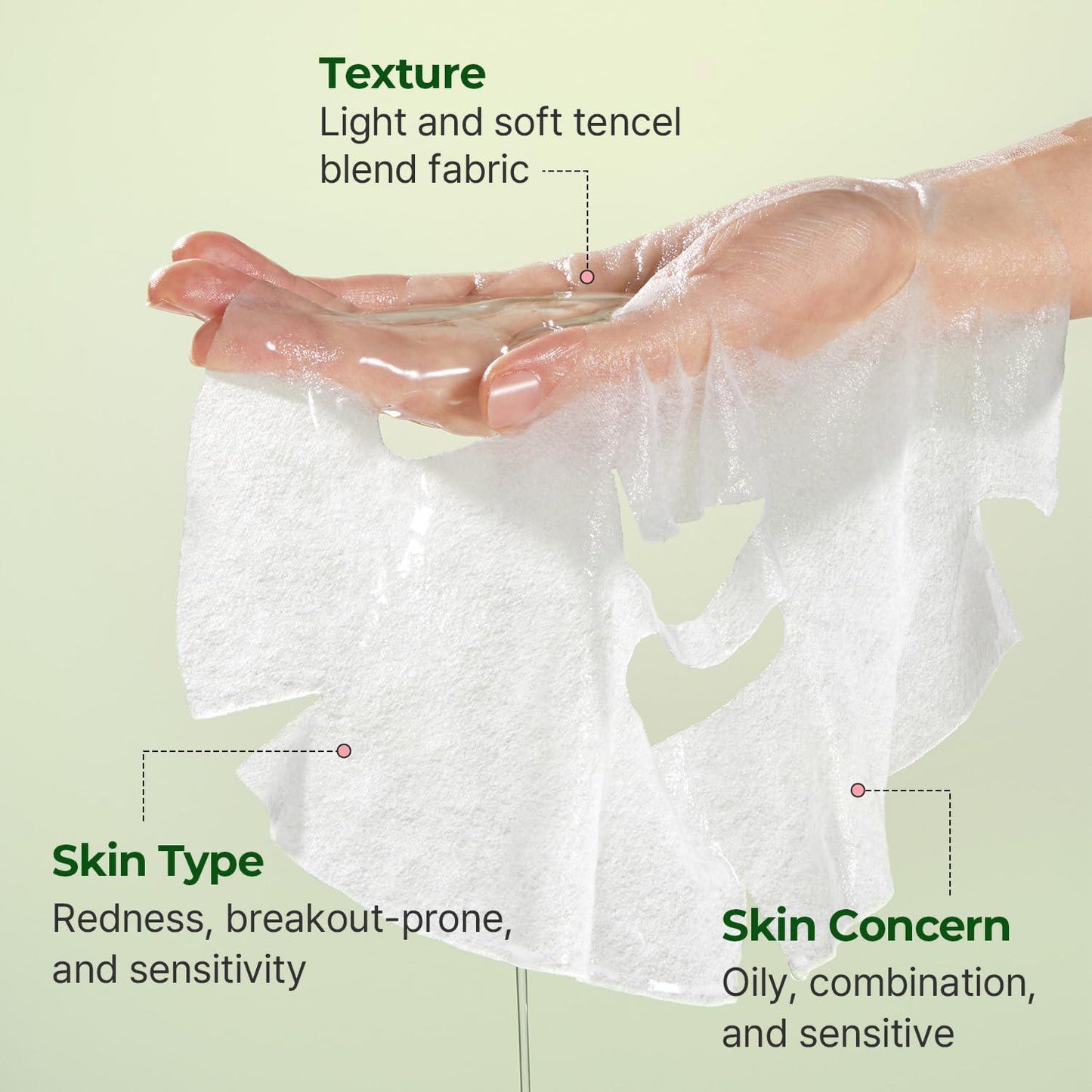Torriden Balanceful Cica Mask Pack 积雪草保湿镇静面膜 10片