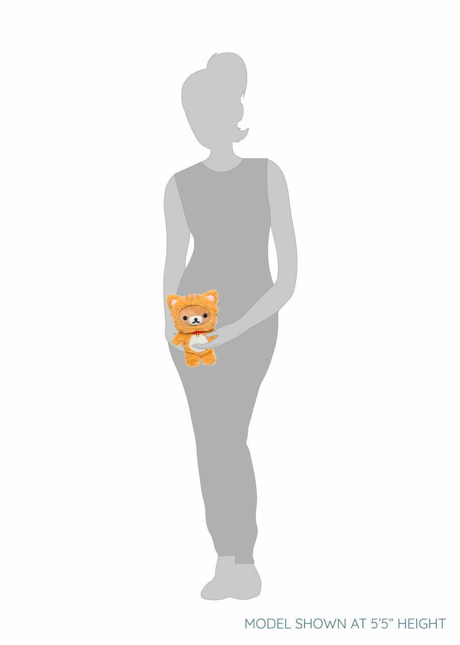 San-X Rilakkuma Original Dressed As A Fluffy Tiger 轻松熊原创老虎套装毛绒玩具