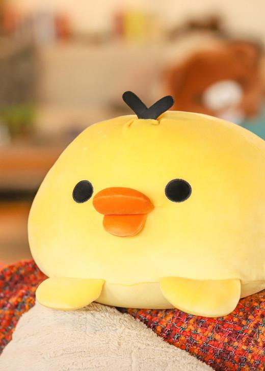 San-X Rilakkuma Kiiroitori Original Mochi Cushion Plush 轻松熊系列小黄鸡原创毛绒抱枕玩具