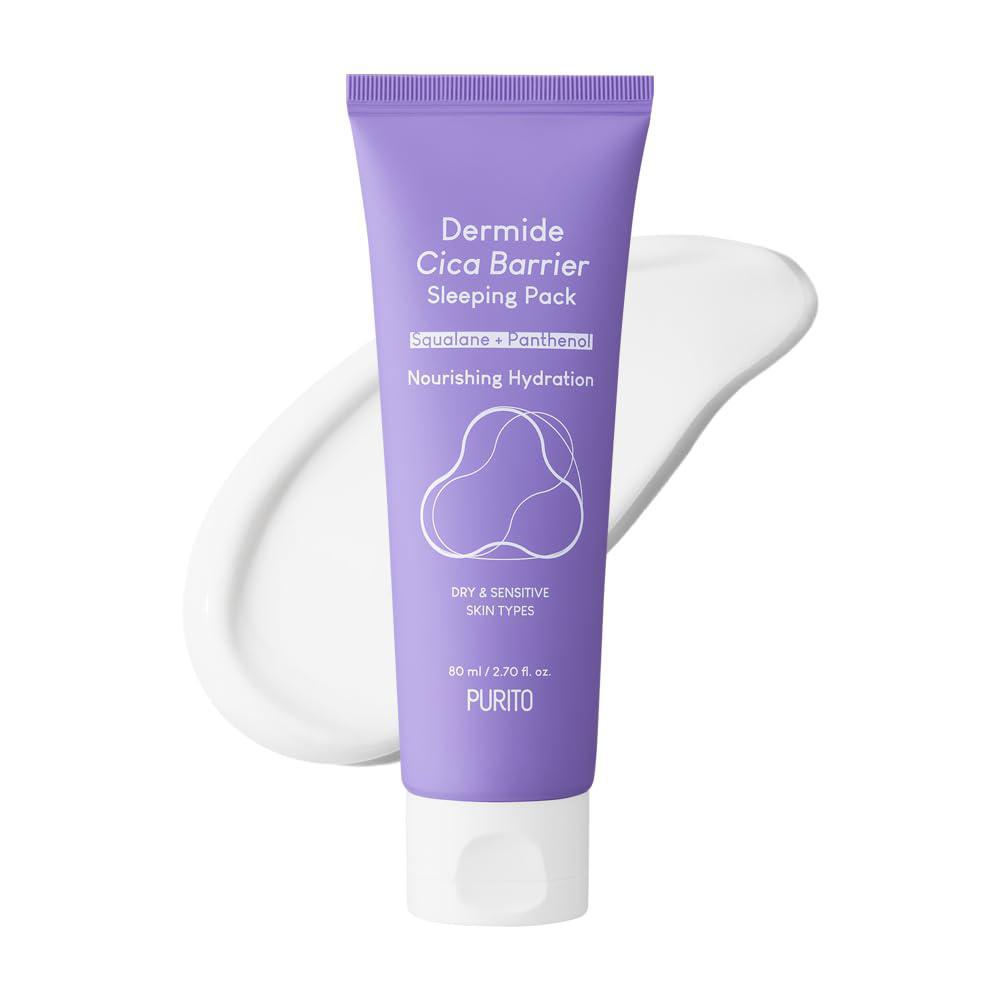 Purito SEOUL Dermide Cica Barrier Sleeping Pack 韩国积雪草睡眠免洗面膜补水舒缓屏障夜间修复 80mL