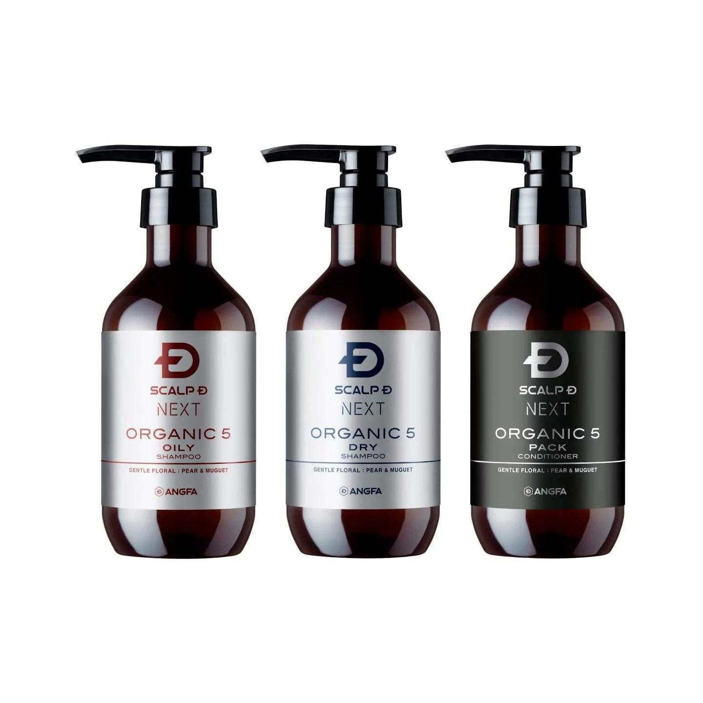 ANGFA Scalp D Next Organic 5 Pack Shampoo  日本ANGFA天然植萃防脱洗发