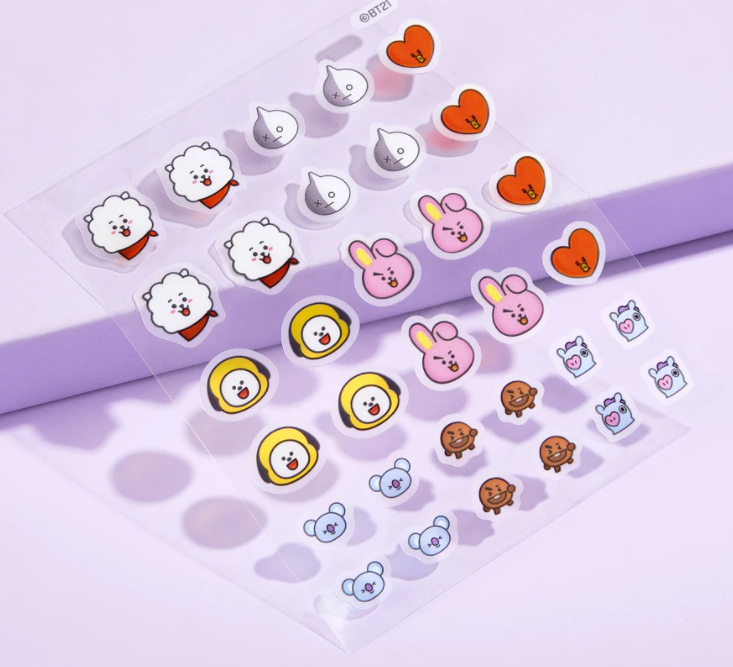 The Creme Shop BT21 Brilliant Skin Hydrocolloid Acne Patches 宇宙明星水胶体痤疮贴片祛痘贴
