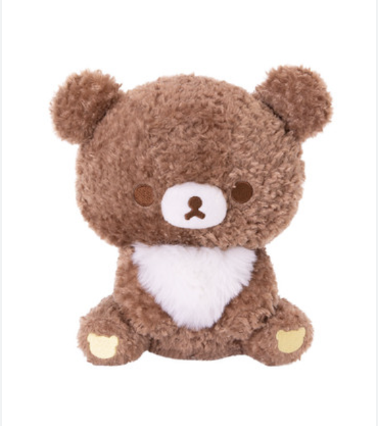 San-X Rilakkuma Chairoikoguma Cocoa 轻松熊系列茶小熊可可拿铁毛绒玩具