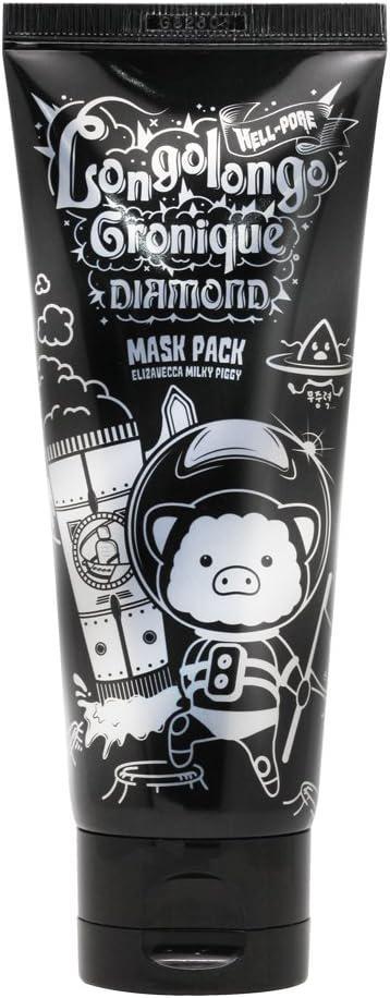 Elizavecca Hell-Pore Longolongo Gronique Diamond Mask Pack 恶魔猪毛孔净化去角质撕拉面膜 100mL