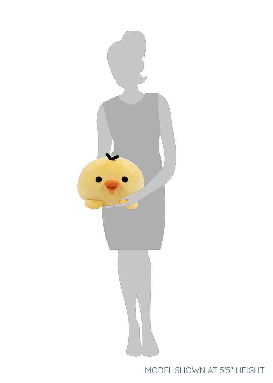 San-X Rilakkuma Kiiroitori Original Mochi Cushion Plush 轻松熊系列小黄鸡原创毛绒抱枕玩具