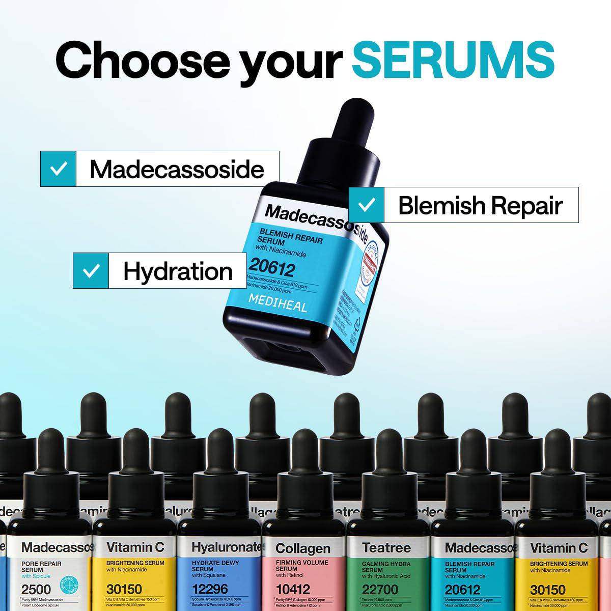 Mediheal Madecassoside Blemish Repair Serum 美迪惠尔积雪草苷淡斑修复精华 40mL