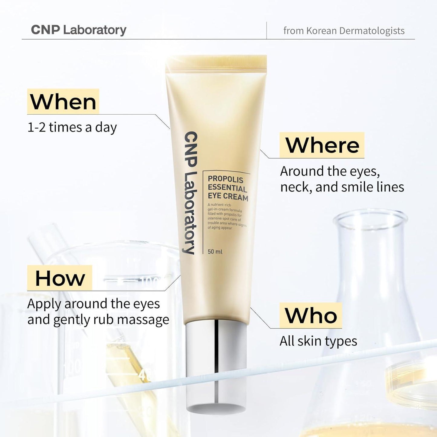 CNP Laboratory Propolis Essencial Eye Cream 希恩派蜂胶精华眼霜 50mL