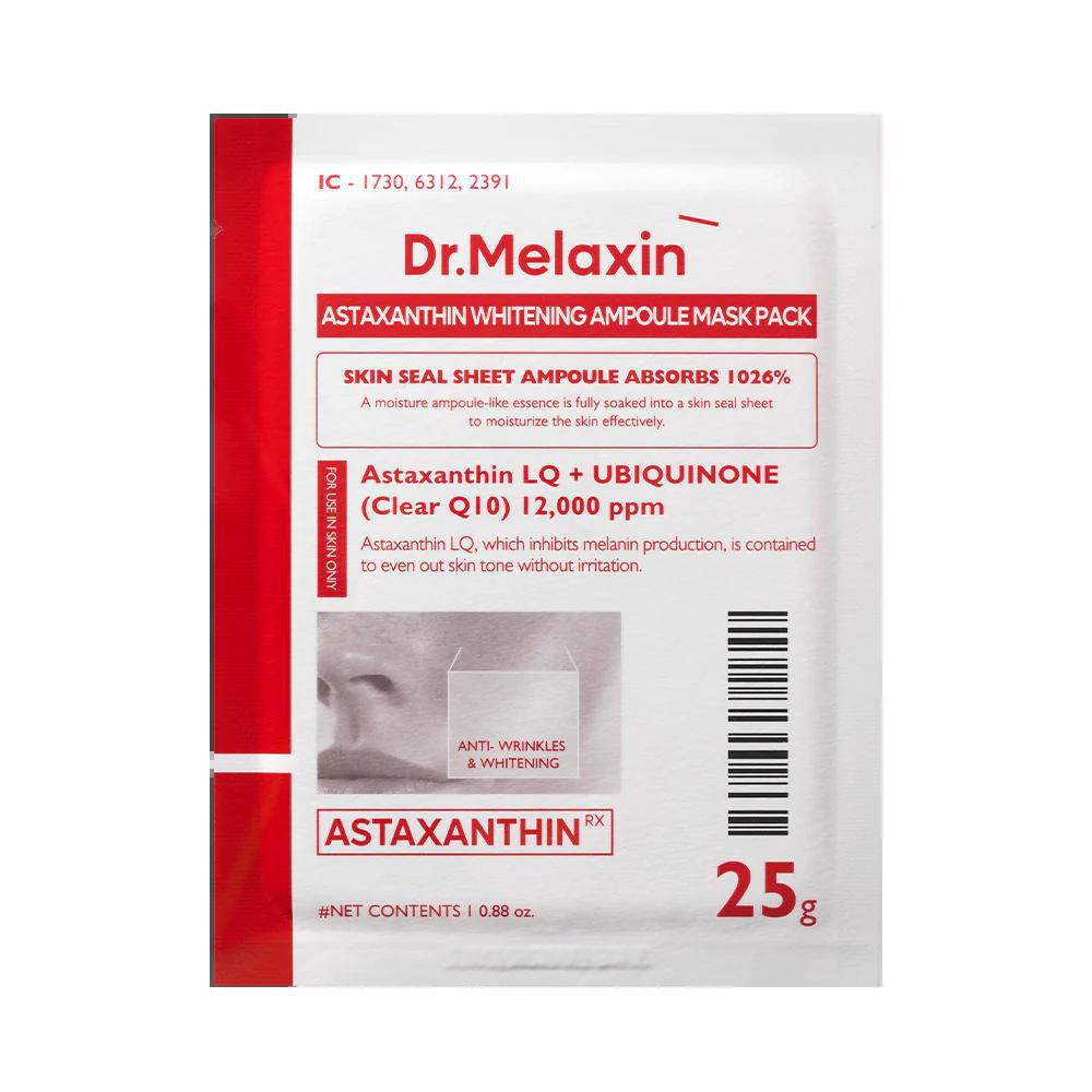 Dr.Melaxin Astaxanthin Whitening Ampoule Mask 虾青素美白面膜 5ea