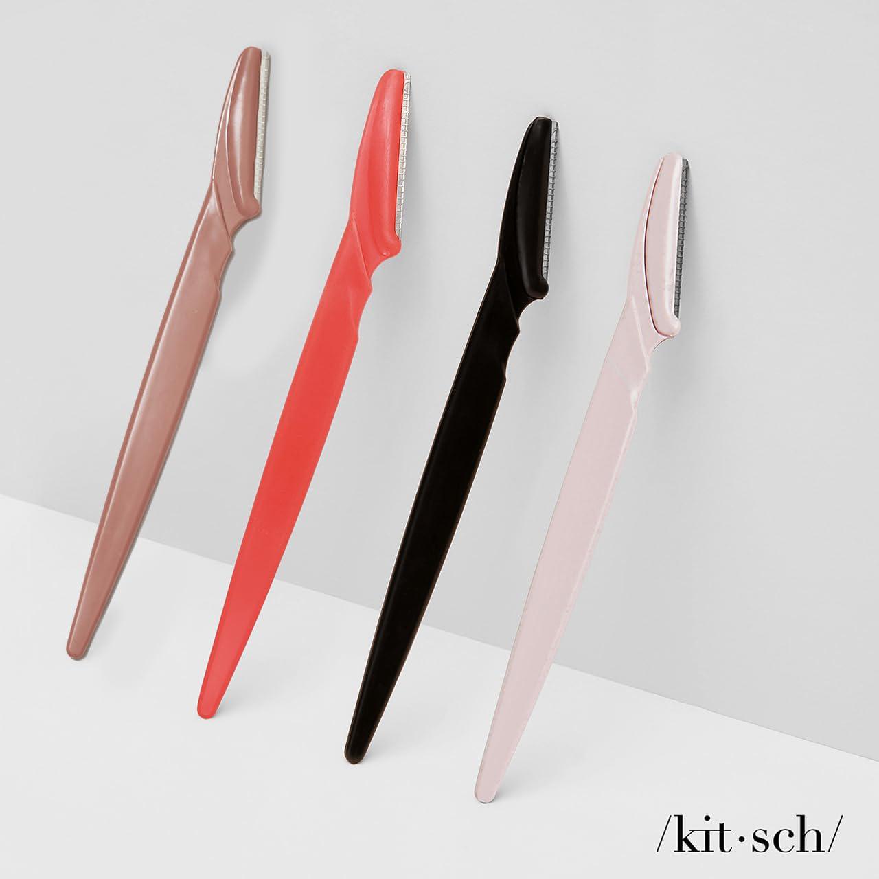 Kitsch Eco-Friendly Dermaplaner 12 pack 眉毛修剪器和面部剃须刀 12个