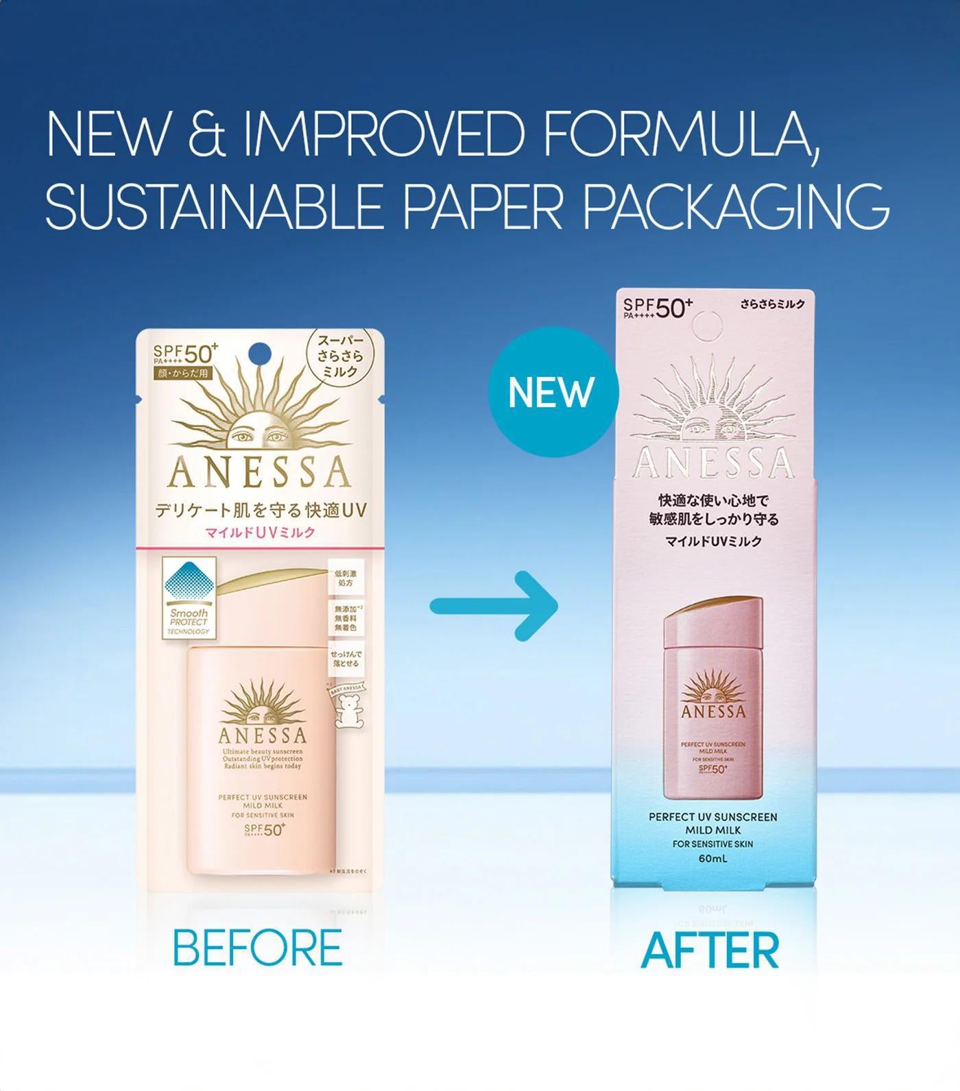 ANESSA Light Pink Gold(Sensitive Skin)Sunscreen 安耐晒金粉瓶防晒-儿童&敏感肌 SPF50+ PA++++ 60mL