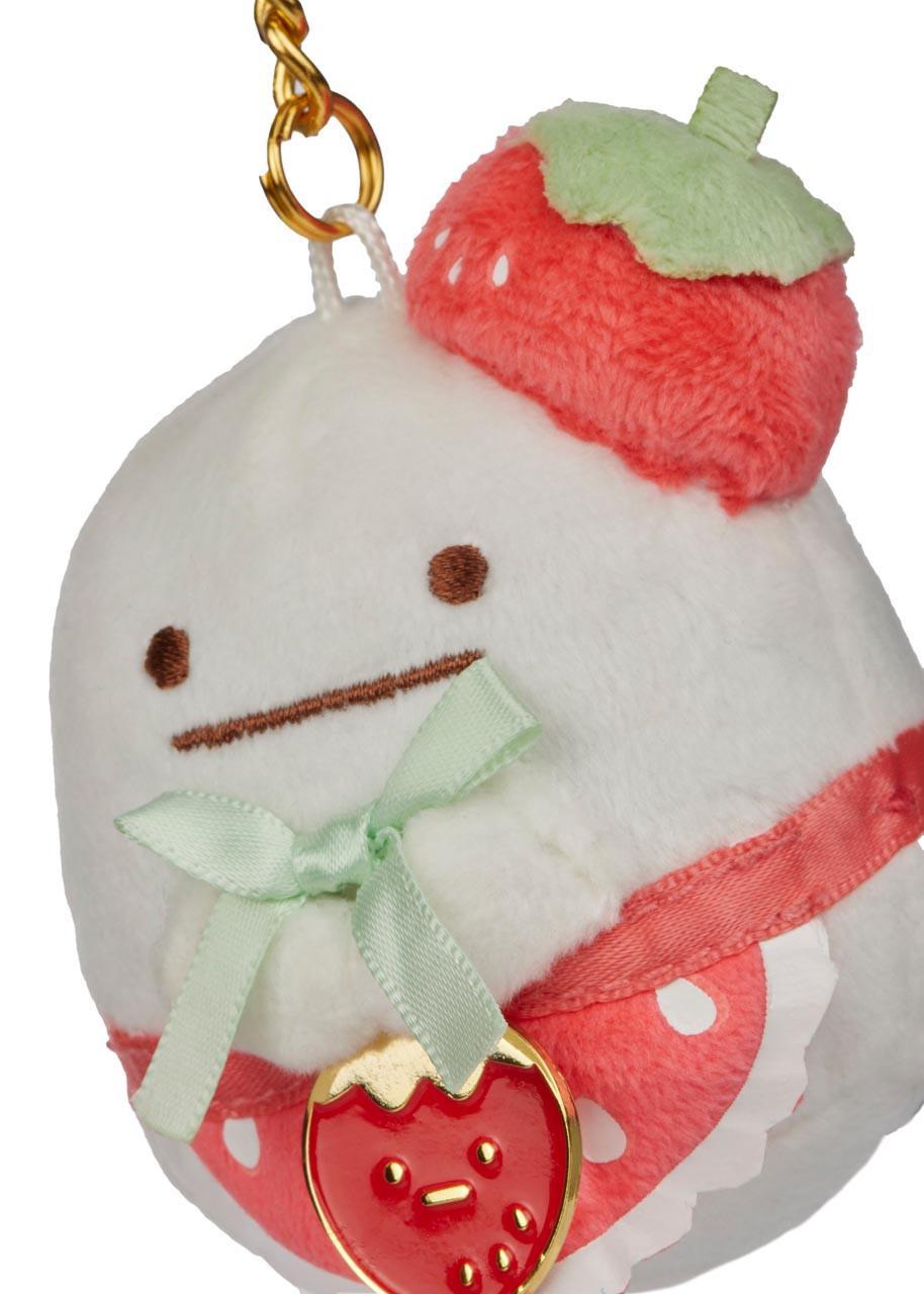 San-X Sumikkogurashi Obake San-X Original Strawberry Series Keychain 日本角落生物可爱钥匙扣挂件 1个