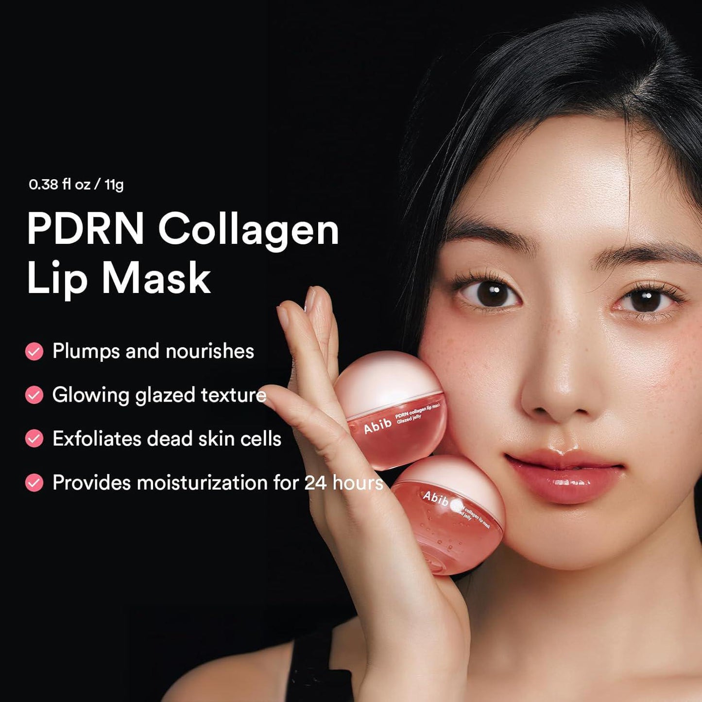 Abib PDRN Collagen Lip Mask Glazed Jelly 阿彼芙PDRN胶原蛋白釉质果冻润唇膏 11g