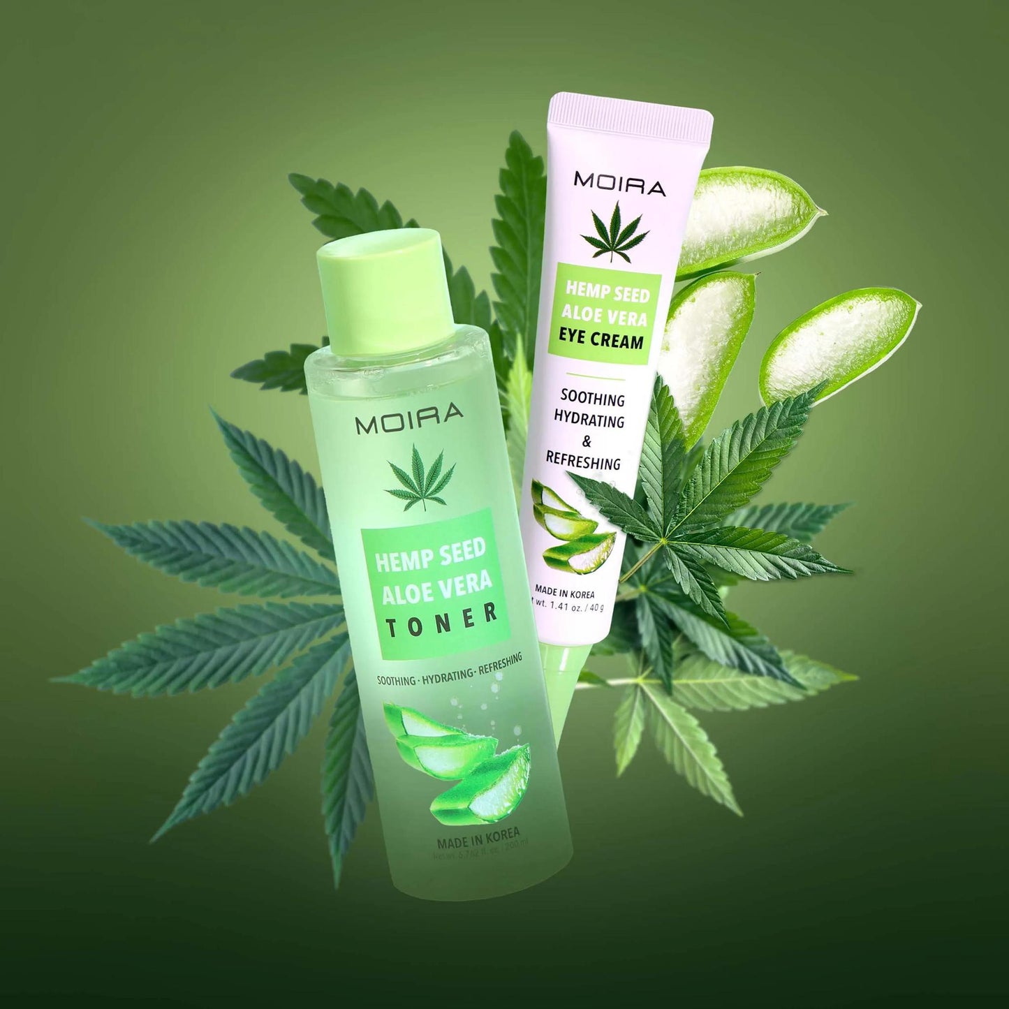 MOIRA Cosmetics Hemp Seed Aloe Vera Eye Cream 滋润保湿芦荟眼霜 40g