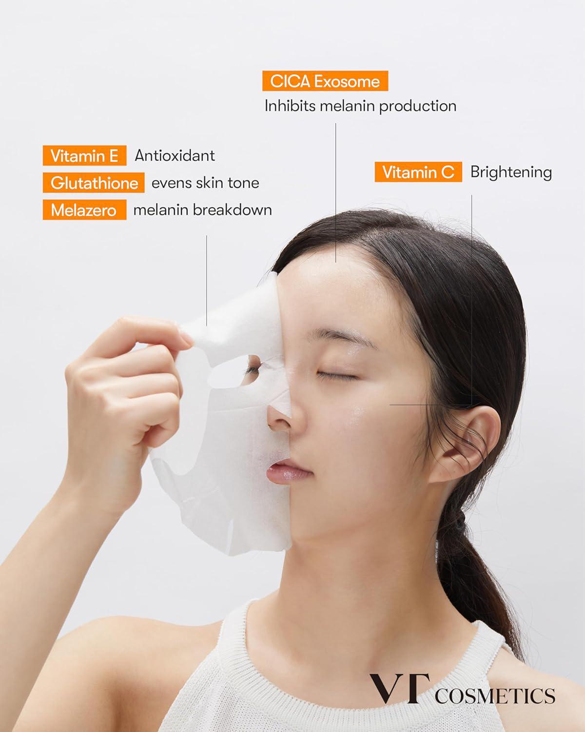 VT COSMETICS Reedle Shot Vita-light Brightening Mask 薇缔保湿滋养精华面膜 30片