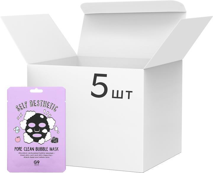 G9SKIN Self Aesthetic Pore clean Bubble Mask 5pcs 毛孔清洁泡泡面膜5片