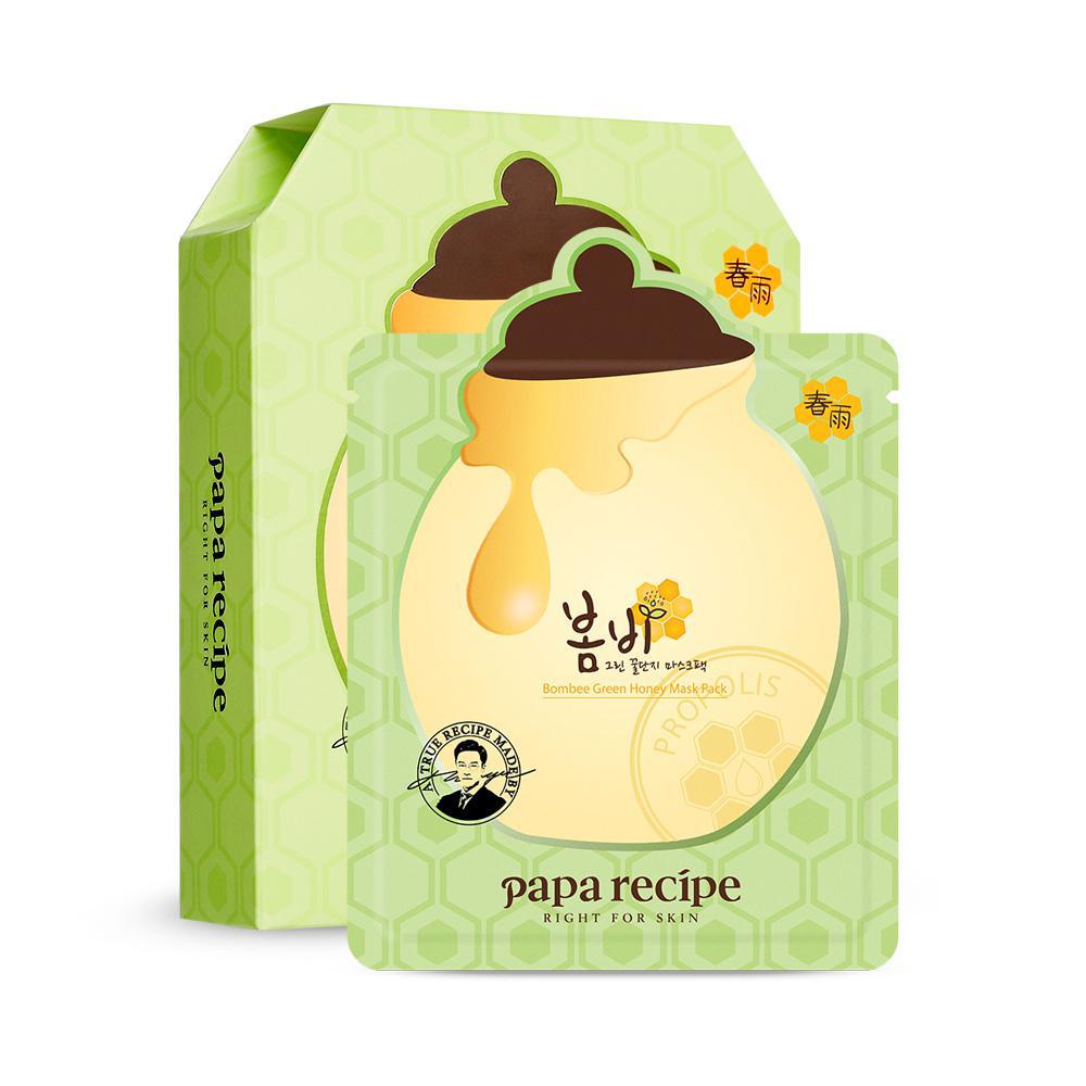 PAPA RECIPE BOMBEE GREEN HONEY MASK PACK 10pcs 春雨牛油果面膜(绿色)10片