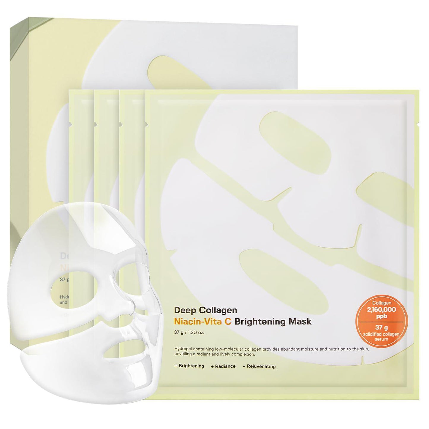 Sungboon Editor Deep Collagen Niacin-Vita C Overnight Mask 韩国Sungboon Editor深层胶原蛋白维生素C亮白睡眠面膜 4ea