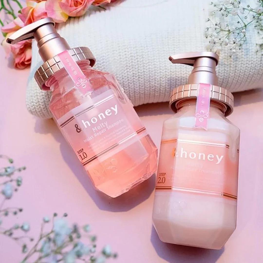 ViCREA &Honey Melty Moist Repair Shampoo & Treatment 日本安蒂花子蜂蜜樱花柔顺保湿洗发水&护发素