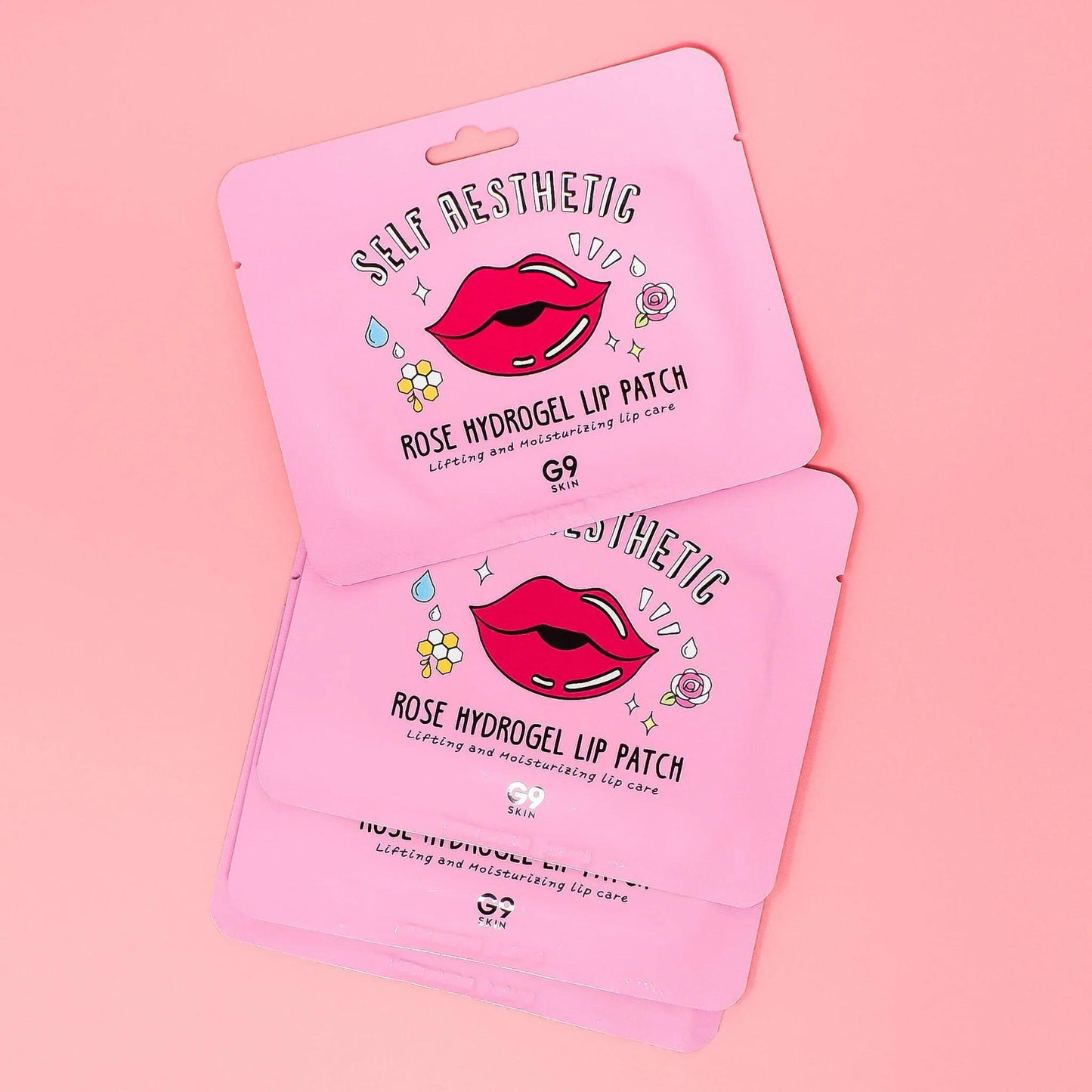 G9SKIN Self Aesthetic Rose Hydrogel Lip Patch 5pcs 玫瑰水凝胶唇贴