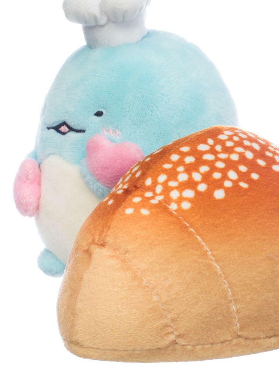 San-X Sumikko Gurashi Original Tokage with a Bread Plush 角落生物藤影与面包毛绒玩具
