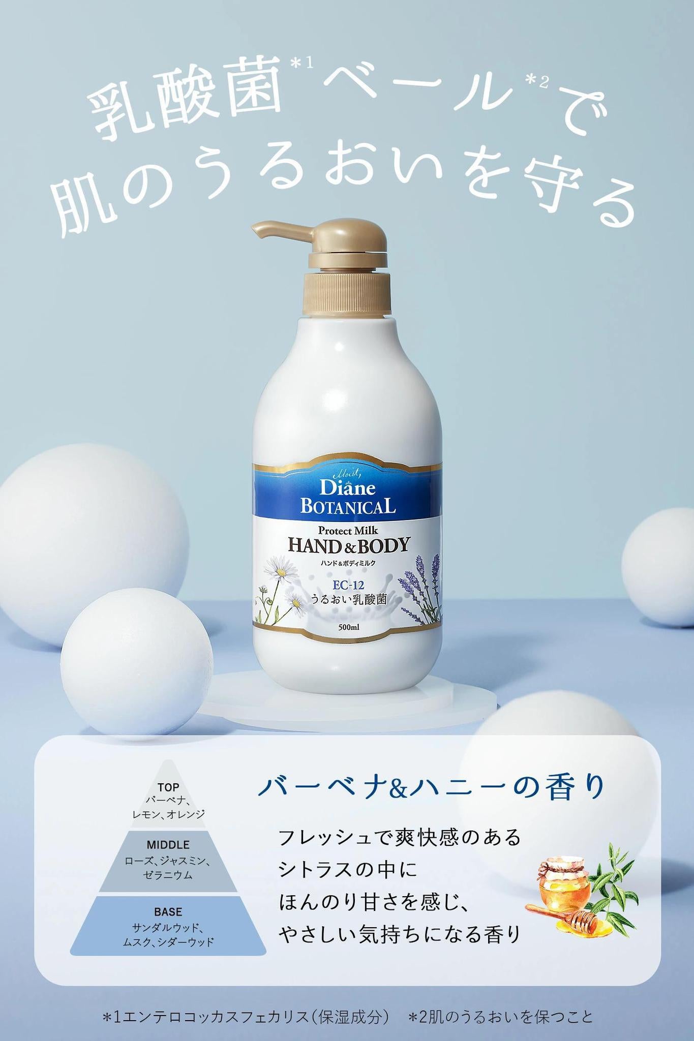 Moist Diane Botanical Protect Hand&Body Milk 黛丝恩大容量手部和身体乳 500mL