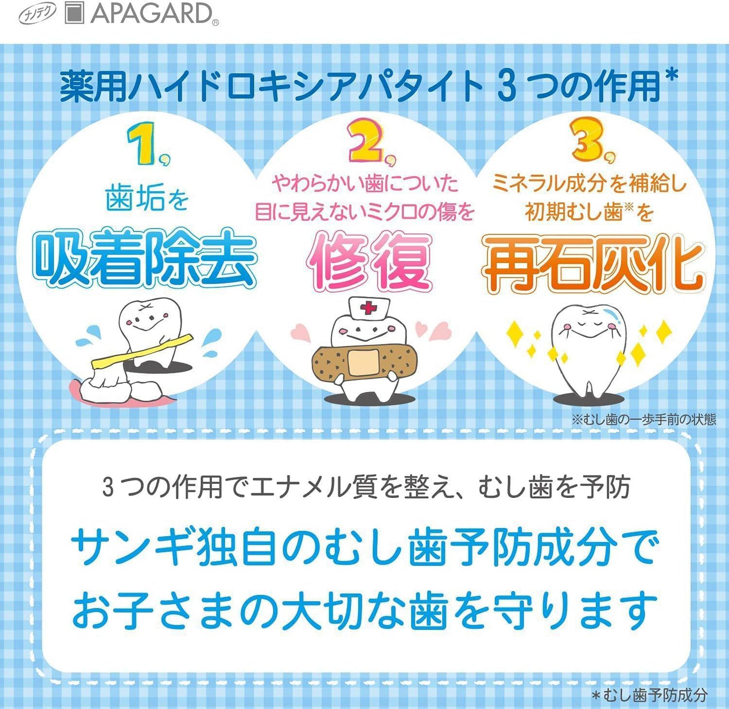 APAGARD Apa-Kids Toothpaste 日本APAGARD儿童防蛀低泡牙膏 60g