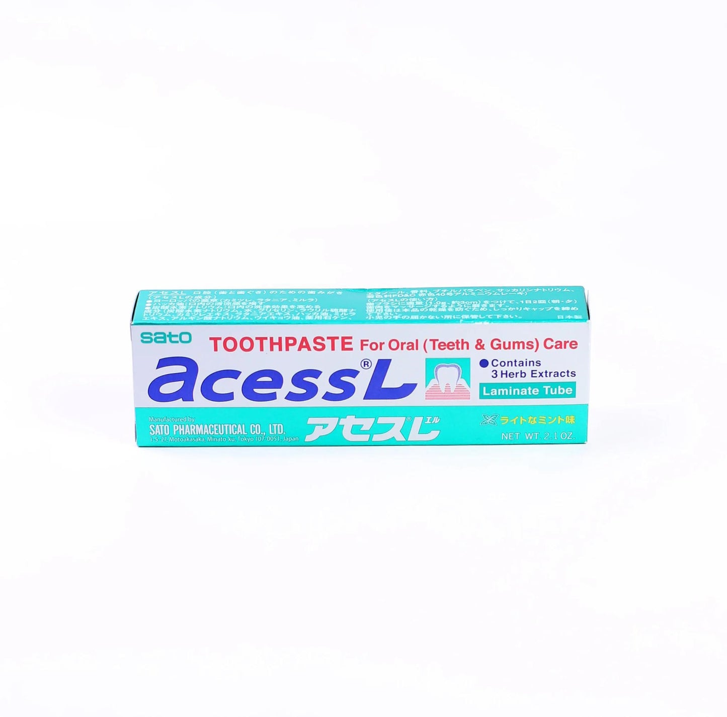 Sato Pharmaceutical Access Toothpaste 佐藤制药缓解牙龈敏感牙周炎牙膏薄荷