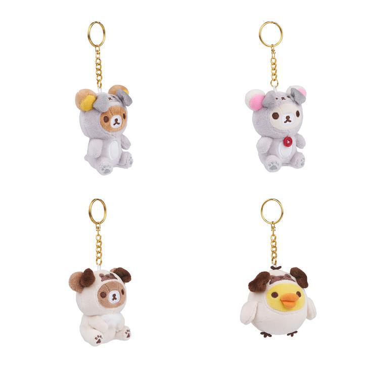 San-X Rilakkuma Original Pug Series Blind Box Keychains 轻松熊原创哈巴狗系列钥匙扣