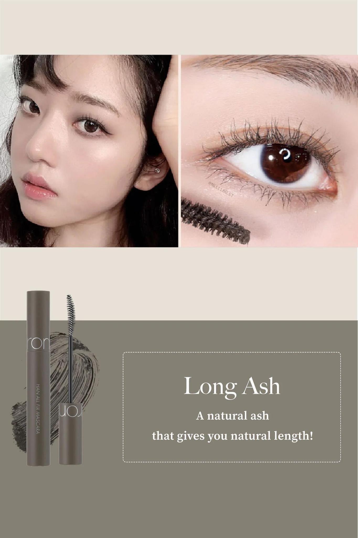 Rom&nd Han All Fix Mascara Long 柔魅得持久不晕染睫毛膏 7g
