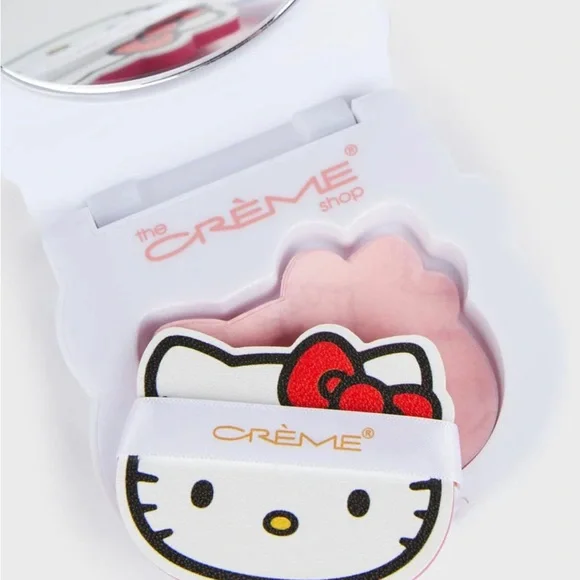 The Creme Shop Hello Kitty Mattifying Blotting Paper+Reusable Mirror Compact 凯蒂猫哑光吸油纸+可重复使用化妆镜