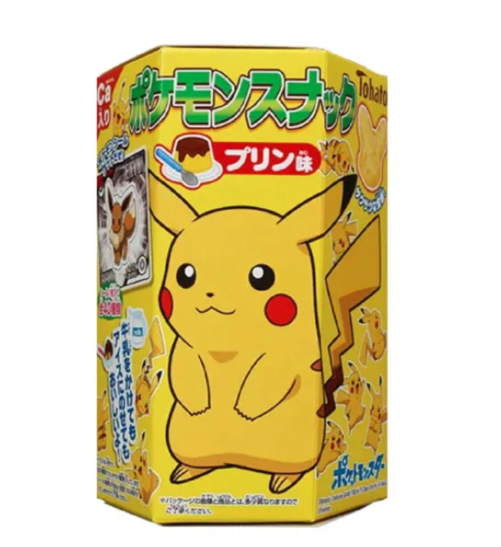 Tohato Biscuit- Pudding (Pokemon) Flavor 桃哈多宝可梦曲奇饼干(布丁口味)23g